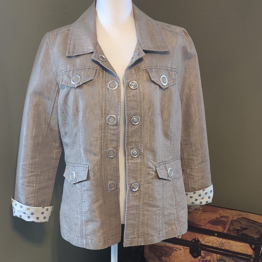 Live a Little Taupe Utility Jacket